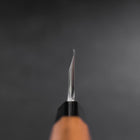 Deba White Steel #2 Hon-Kasumi Büffelhorn und Teak Griff 165mm-[Musashi]-[Japan-Küchenmesser]