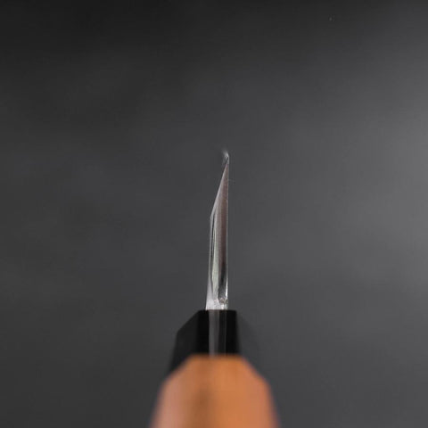Deba White Steel #2 Hon-Kasumi Büffelhorn und Teak Griff 165mm-[Musashi]-[Japan-Küchenmesser]
