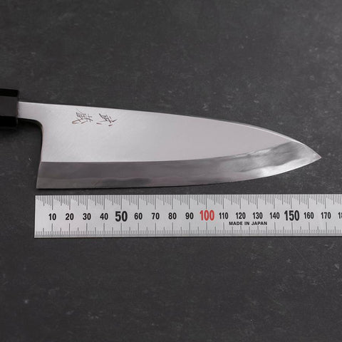 Deba White Steel #2 Hon-Kasumi Büffelhorn und Teak Griff 165mm-[Musashi]-[Japan-Küchenmesser]