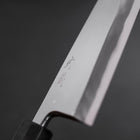 Deba White Steel #2 Hon-Kasumi Büffelhorn und Teakholz Griff 180mm-[Musashi]-[Japan-Küchenmesser]