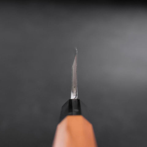 Deba White Steel #2 Hon-Kasumi Büffelhorn und Teakholz Griff 180mm-[Musashi]-[Japan-Küchenmesser]