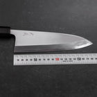 Deba White Steel #2 Hon-Kasumi Büffelhorn und Teakholz Griff 180mm-[Musashi]-[Japan-Küchenmesser]