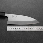 Deba White Steel #2 Kasumi Buffalo Ebony Handle 150mm-[Musashi]-[Japanese-Kitchen-Knives]