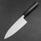 Deba White Steel #2 Kasumi Buffalo Ebony Handle 180mm (7”)-[Musashi]-[Japan-Küchenmesser]