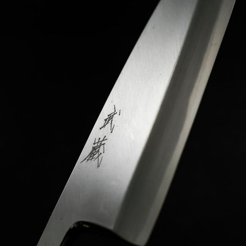 Deba White Steel #2 Kasumi Buffalo Ebony Handle 180mm (7”)-[Musashi]-[Japan-Küchenmesser]