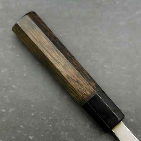 Deba White Steel #2 Kasumi Buffalo Ebony Handle 180mm (7”)-[Musashi]-[Japan-Küchenmesser]