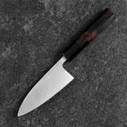 Deba White Steel #2 Kasumi Büffelhorn und Ebenholz Griff 120mm-[Musashi]-[Japan-Küchenmesser]