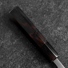 Deba White Steel #2 Kasumi Büffelhorn und Ebenholz Griff 120mm-[Musashi]-[Japan-Küchenmesser]