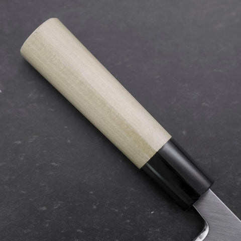 Deba White Steel #2 Kasumi Büffelhorn und Magnolienholz Griff 165mm (Kurigata)-[Musashi]-[Japan-Küchenmesser]