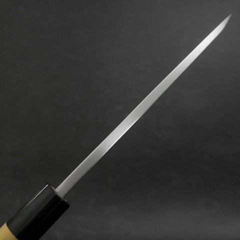 Deba White Steel #2 Kasumi Büffelhorn und Magnolienholz Griff 165mm (Kurigata)-[Musashi]-[Japan-Küchenmesser]