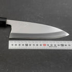 Deba White Steel #2 Kasumi Büffelhorn und Magnolienholz Griff 165mm (Kurigata)-[Musashi]-[Japan-Küchenmesser]