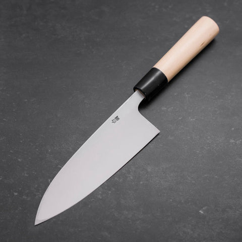 Deba White Steel #2 Kasumi Büffelhorn und Magnolienholz Griff 165mm-[Musashi]-[Japan-Küchenmesser]