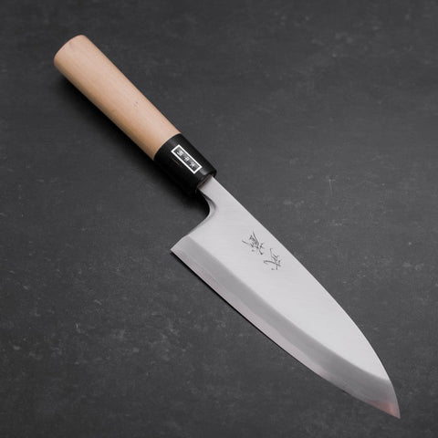 Deba White Steel #2 Kasumi Büffelhorn und Magnolienholz Griff 165mm-[Musashi]-[Japan-Küchenmesser]