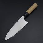 Deba White Steel #2 Kasumi Buffalo Magnolia Handle 180mm (7”)-[Musashi]-[Japanese-Kitchen-Knives]