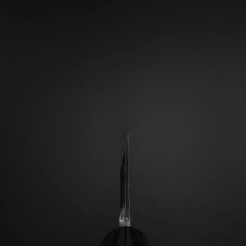 Deba White Steel #2 Kasumi Buffalo Magnolia Handle 180mm (7”)-[Musashi]-[Japanese-Kitchen-Knives]