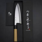 Deba White Steel #2 Kasumi Büffelhorn und Magnolienholz Griff 180mm-[Musashi]-[Japan-Küchenmesser]