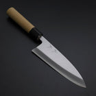 Deba White Steel #2 Kasumi Buffalo Magnolia Handle 180mm (7”)-[Musashi]-[Japanese-Kitchen-Knives]