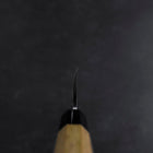 Deba White Steel #2 Kasumi Büffelhorn und Teakholz Griff 150mm-[Musashi]-[Japan-Küchenmesser]