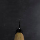 Deba White Steel #2 Kasumi Büffelhorn und Teakholz Griff 150mm-[Musashi]-[Japan-Küchenmesser]