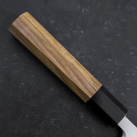 Deba White Steel #2 Kasumi Büffelhorn und Teakholz Griff 165mm-[Musashi]-[Japan-Küchenmesser]