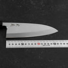 Deba White Steel #2 Kasumi Büffelhorn und Teakholz Griff 165mm-[Musashi]-[Japan-Küchenmesser]