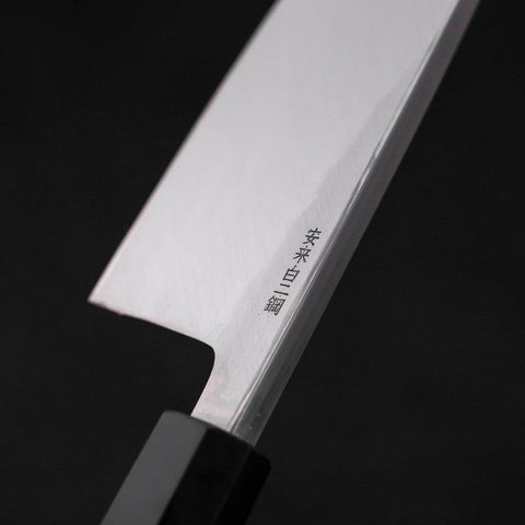 Deba White Steel #2 Kasumi Büffelhorn und Teakholz Griff 180mm-[Musashi]-[Japan-Küchenmesser]