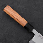 Deba White Steel #2 Kasumi Büffelhorn und Teakholz Griff 180mm-[Musashi]-[Japan-Küchenmesser]