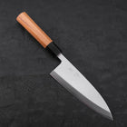 Deba White Steel #2 Kasumi Büffelhorn und Teakholz Griff 180mm-[Musashi]-[Japan-Küchenmesser]