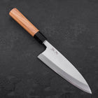 Deba White Steel #2 Kasumi Büffelhorn und Teakholz Griff 180mm-[Musashi]-[Japan-Küchenmesser]