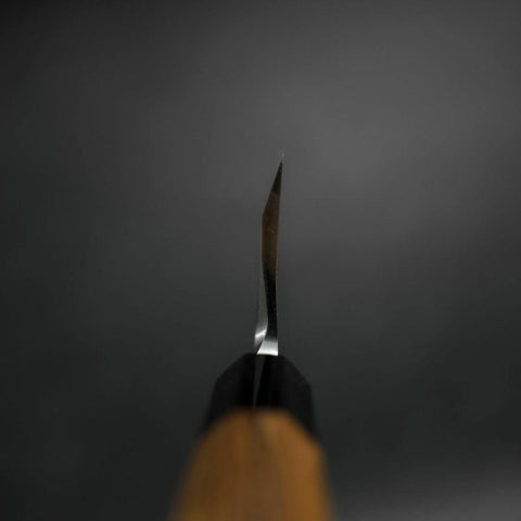 Deba White Steel #2 Kasumi Büffelhorn und Teakholz Griff 195mm-[Musashi]-[Japan-Küchenmesser]