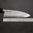 Deba White Steel #2 Kasumi Büffelhorn und Teakholz Griff 195mm-[Musashi]-[Japan-Küchenmesser]