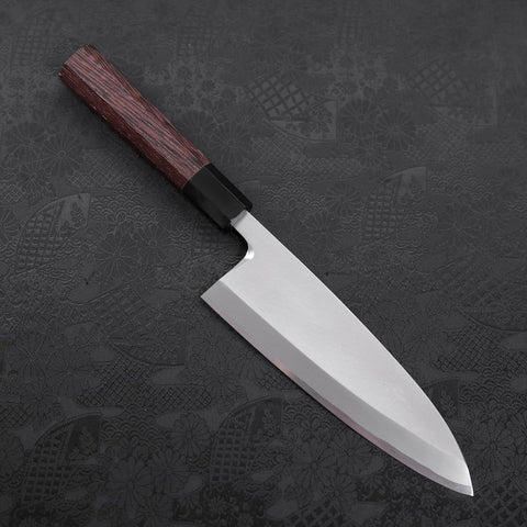 Deba White Steel #2, Kasumi Büffelhorn und Wenge Griff, 180mm-[Musashi]-[Japan-Küchenmesser]