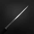 Deba White Steel #2 Kasumi Chokin Gold Sakura-Fuji Büffelhorn und Ebenholz Griff 150mm-[Musashi]-[Japan-Küchenmesser]