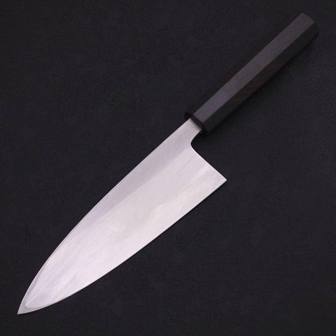 Deba White Steel #2 Kasumi Chokin "Sakura An Fuji" Büffelhorn und Ebenholz Griff 180mm-[Musashi]-[Japan-Küchenmesser]