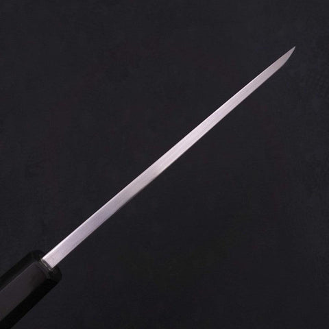 Deba White Steel #2 Kasumi Chokin "Sakura An Fuji" Büffelhorn und Ebenholz Griff 180mm-[Musashi]-[Japan-Küchenmesser]