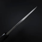 Deba White Steel #2 Kasumi Chokin Silver Dragon Buffalo Ebony Handle 150mm (5.9”)-[Musashi]-[Japan-Küchenmesser]