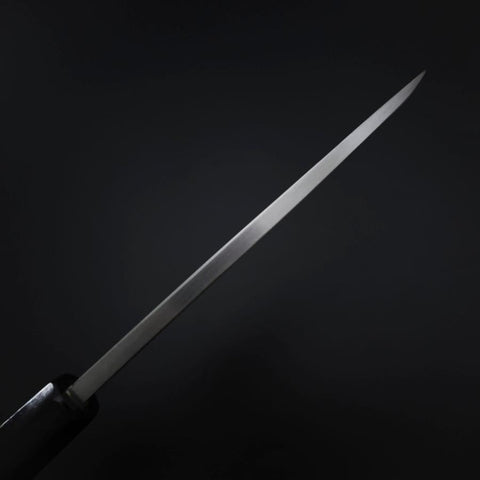 Deba White Steel #2 Kasumi Chokin Silver Dragon Buffalo Ebony Handle 150mm (5.9”)-[Musashi]-[Japan-Küchenmesser]