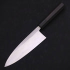 Deba White Steel #2 Kasumi Chokin Silver Dragon Buffalo Ebony Handle 170mm (6.7”)-[Musashi]-[Japan-Küchenmesser]
