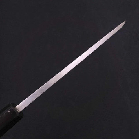 Deba White Steel #2 Kasumi Chokin Silver Dragon Buffalo Ebony Handle 170mm (6.7”)-[Musashi]-[Japan-Küchenmesser]