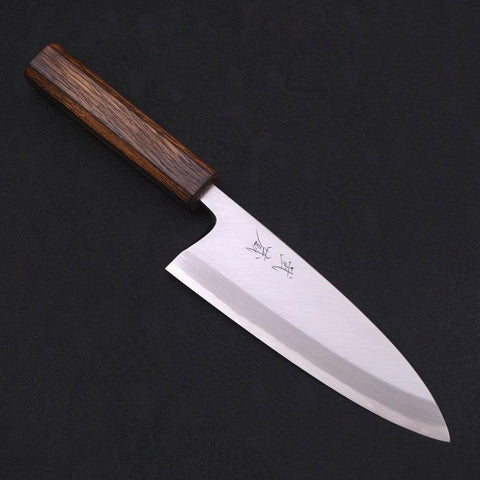 Deba White Steel #2, Kasumi Sumi Urushi Griff, 165mm-[Musashi]-[Japan-Küchenmesser]