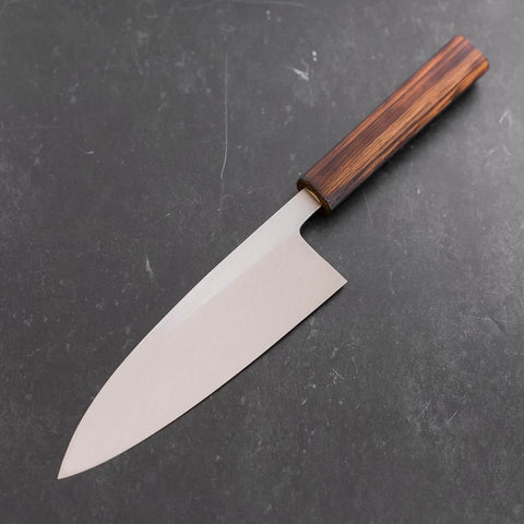Deba White Steel #2 Kasumi Sumi Urushi Griff 180mm-[Musashi]-[Japan-Küchenmesser]