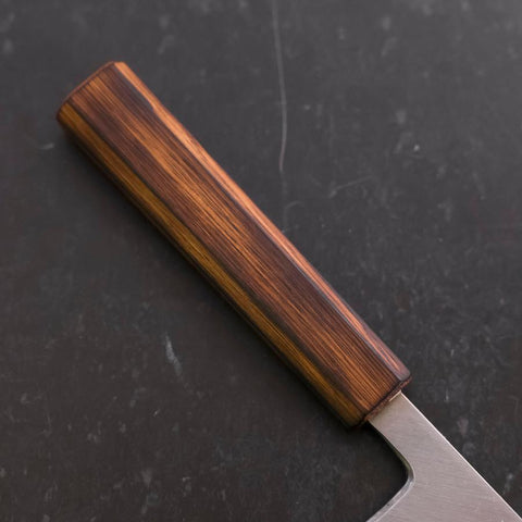 Deba White Steel #2 Kasumi Sumi Urushi Griff 180mm-[Musashi]-[Japan-Küchenmesser]