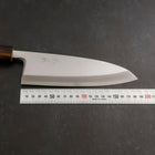 Deba White Steel #2 Kasumi Sumi Urushi-Griff 180mm-[Musashi]-[Japan-Küchenmesser]