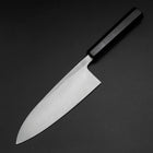 Deba White Steel #2 Kurouchi Büffelhorn und Ebenholz Griff 180mm-[Musashi]-[Japan-Küchenmesser]