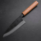 Deba White Steel #2 Kurouchi Eichenholz Griff 150mm-[Musashi]-[Japan-Küchenmesser]