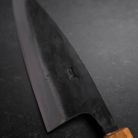 Deba White Steel #2 Kurouchi Eichenholz Griff 150mm-[Musashi]-[Japan-Küchenmesser]