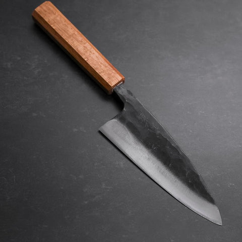 Deba White Steel #2 Kurouchi Eichenholz Griff 150mm-[Musashi]-[Japan-Küchenmesser]