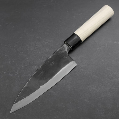 Deba White Steel #2 Kurouchi Magnolienholz Griff 165mm-[Musashi]-[Japan-Küchenmesser]