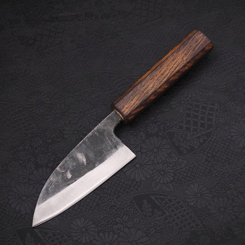 Deba White Steel #2 Kurouchi Sumi Urushi Griff 105mm-[Musashi]-[Japan-Küchenmesser]