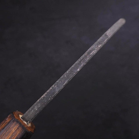 Deba White Steel #2 Kurouchi Sumi Urushi Griff 105mm-[Musashi]-[Japan-Küchenmesser]